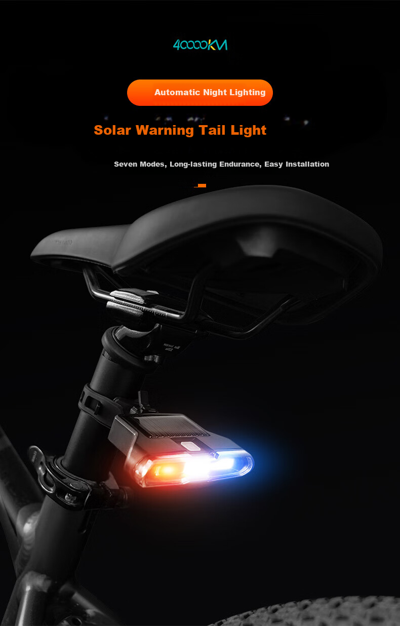 Siwangongli Mountain Bike USB Taillight, Cycling Equipment, Wireless Remote Control Turn Signal Light, Bicycle Taillight, Black 1