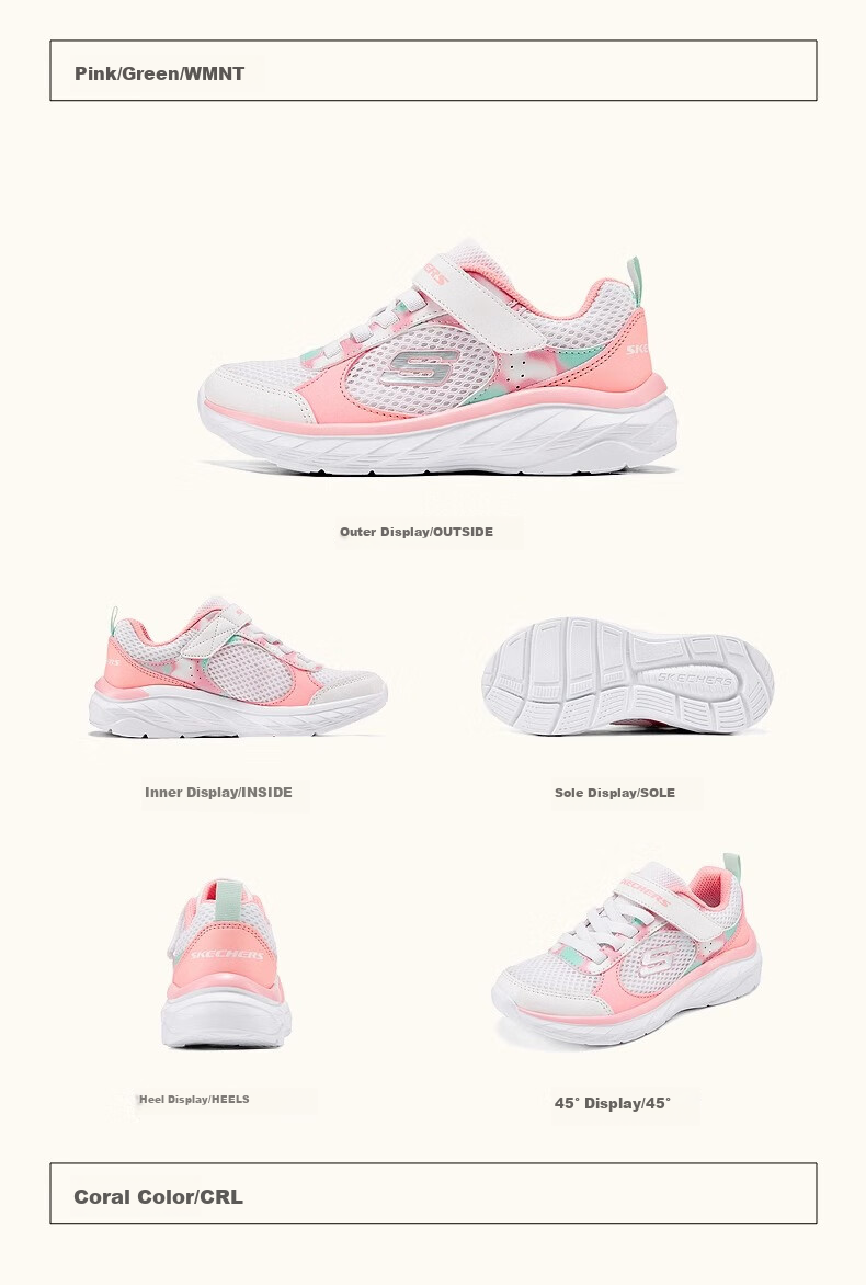 Skechers, Versatile Comfortable Children's Fashion Sports Shoes, Casual Sneakers, 303978L 20