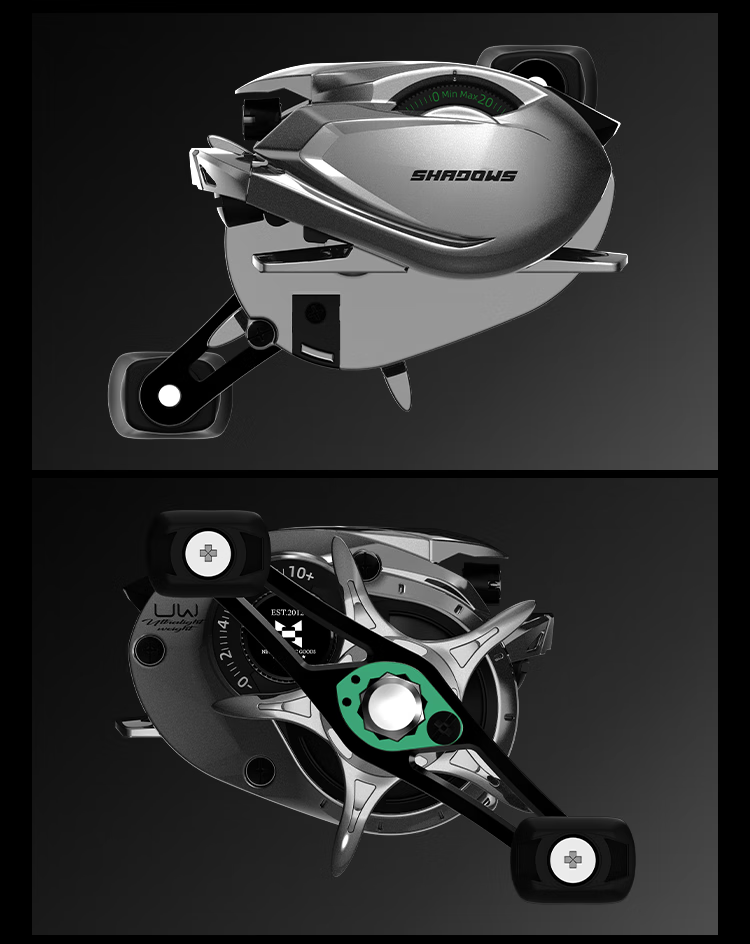 HISTAR Emerald Shadow Carbon Fiber Spinning Reel Lightweight Fishing Reel for Long Casting Lure Fishing 14