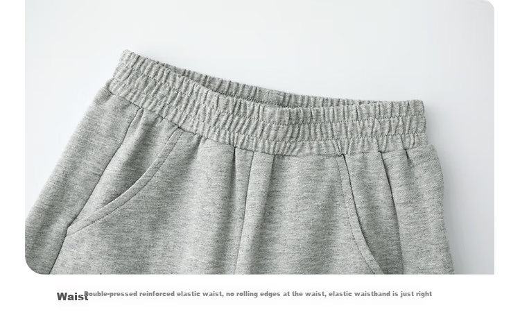 Duoduojia Boys' Sports Shorts, Summer 2026, for Older Children, Moisture-Wicking And Breathable, Pure Cotton Mid-Length Shorts, Children's Loose Six-Point Knit Pants 39