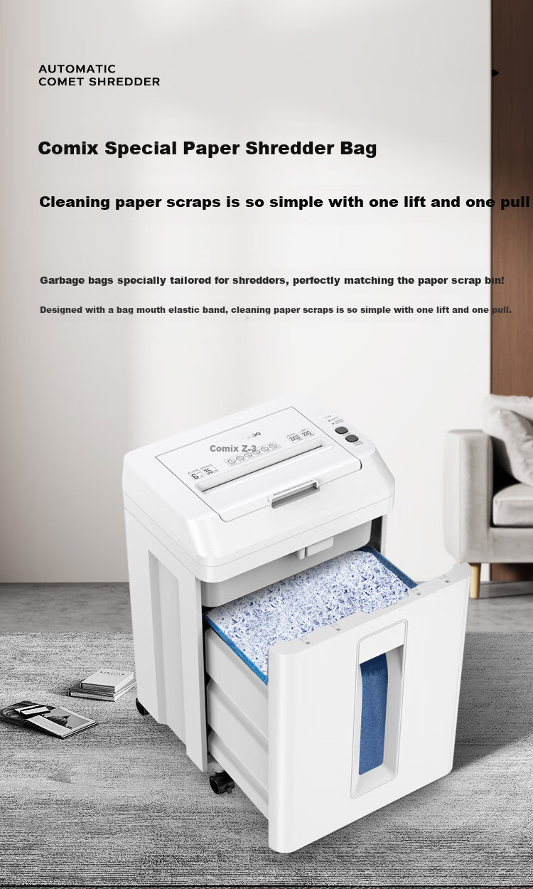 Kemi (Comet) Fully Automatic Paper Shredder, Level 5 High Security Office Commercial Shredding Machine (Automatic 120 Sheets, Manual 6 Sheets, Continuous 60 Minutes, 21L) Z-500 6