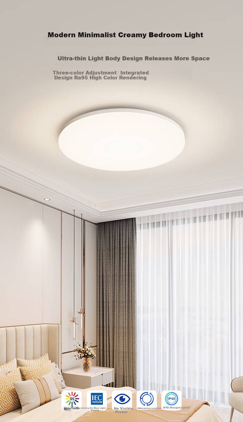 OPPLE Ceiling Light, Living Room Main Light, Smart Modern Cream Style LED Lighting, Eye Protection Lamp Fixture Set, 1 Package Installation Included 13