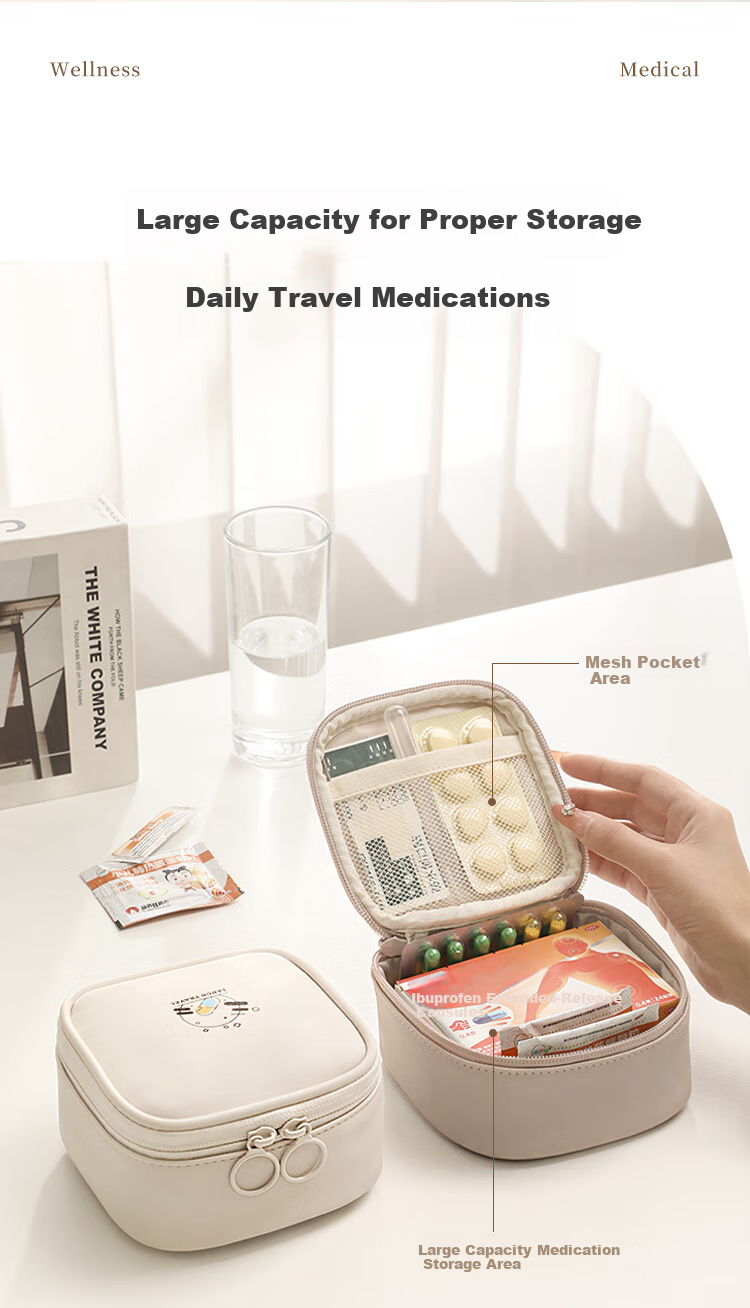 LOHAS Travel Portable Mini Pill Organizer Weekly 7-Day Medicine Storage Box for Supplements 3