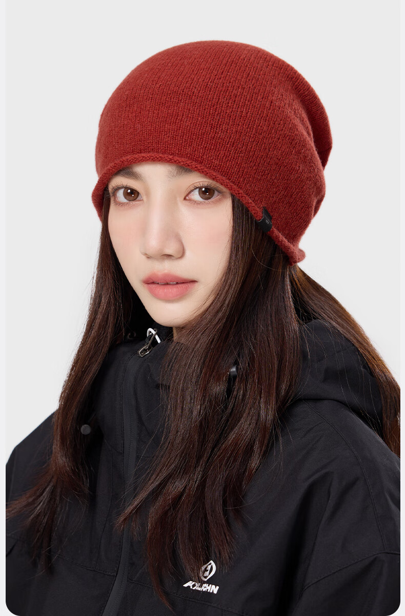 MISSION UV Pure Wool Warm Headband Unisex Knitted Beanie Autumn Winter Outdoor Mountaineering Hiking Running Hat 9