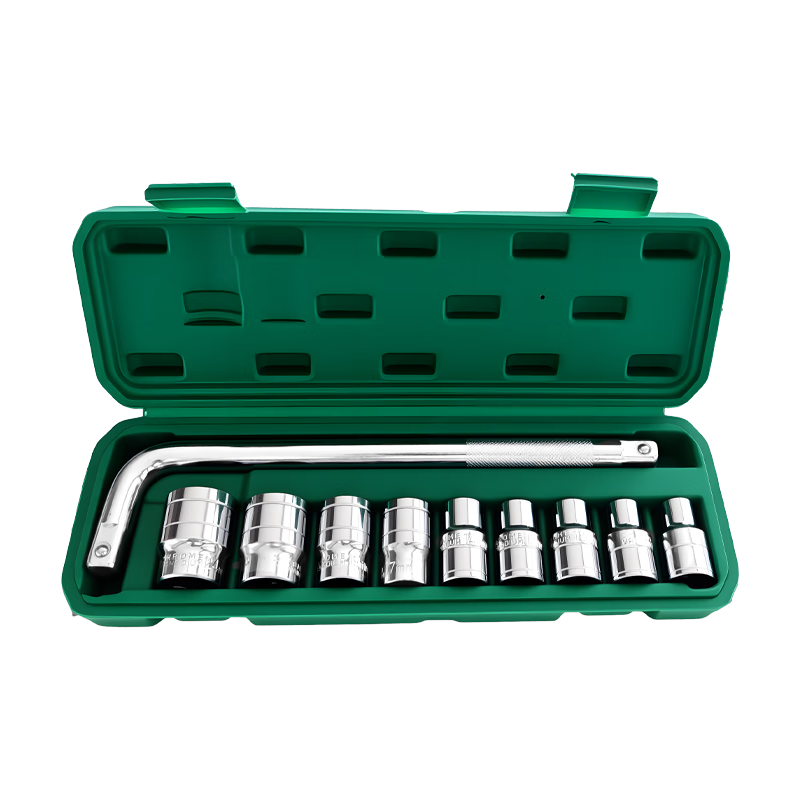 GeeLii Electric Wrench Socket Set Electric Drill Hex Socket Full Set 10 Pieces 8-24mm 81030