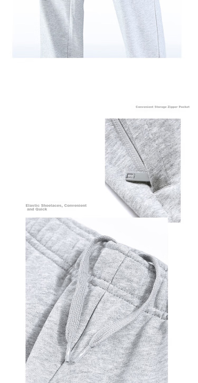 Li-Ning Men's Sports Pants, Casual Trousers for Spring And Autumn, Straight-Leg Flat-Front Long Pants, Loose-Fitting Sweatpants, Running Training Pants 5