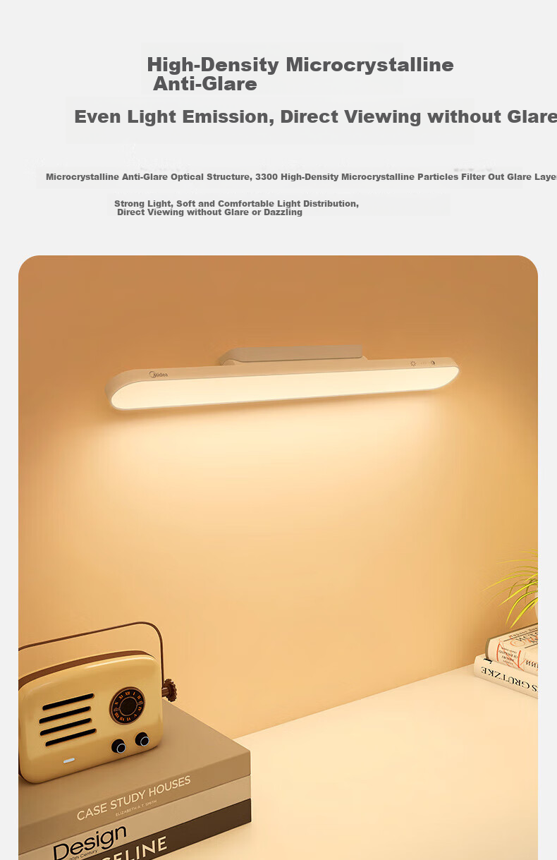 Midea LED Remote Control Desk Lamp, Study-Specific Magnetic Lamp, Cool Lamp, Dorm Bedside Suction Lamp, Home Rechargeable Lamp 5