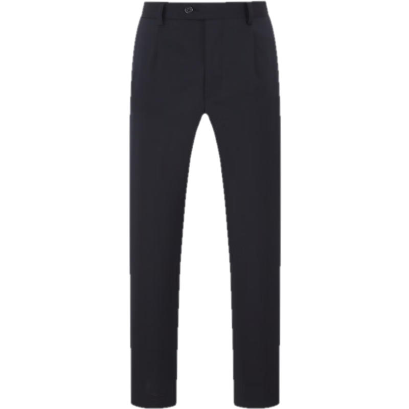 YOUNGOR 2025 Autumn New Easy-Care Business Casual Trousers Navy Blue 175/84A