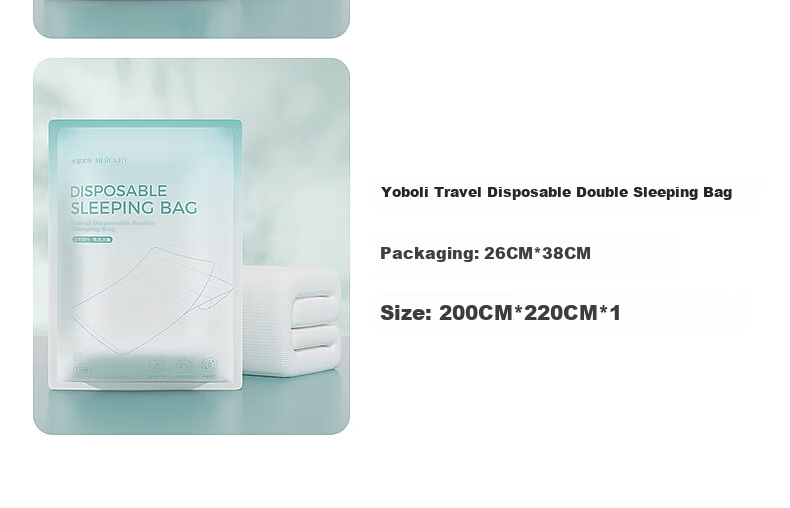 Shuixingjiafang Sleeping Bag for Sleeper Hotel Travel Business Trip, Anti-Dirty, Stain-Resistant, No Duvet Needed, Easy to Carry, Antibacterial Sleeping Bag for Single Person 160x220cm 9