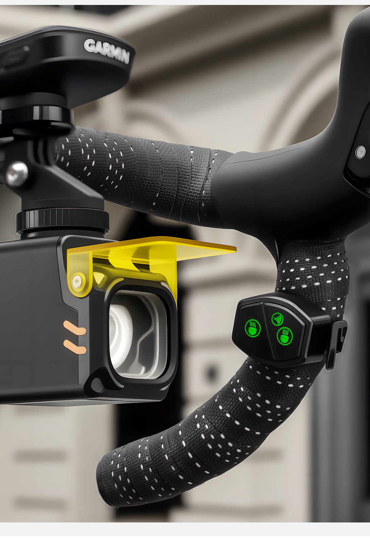 Captain Tas Bicycle Headlight Deadline Hanging Car Front Light Road Mountain Bike Remote Control Anti-Glare Night Riding Light with High and Low Beam 3