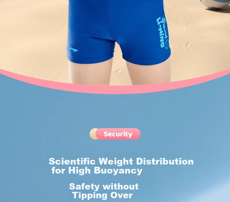Li-Ning Swimming Ring, Thickened Anti-Rollover Design for Children Over 3 Years Old, Life-Saving Ring, Kids' Water Equipment, Floating Aid 9