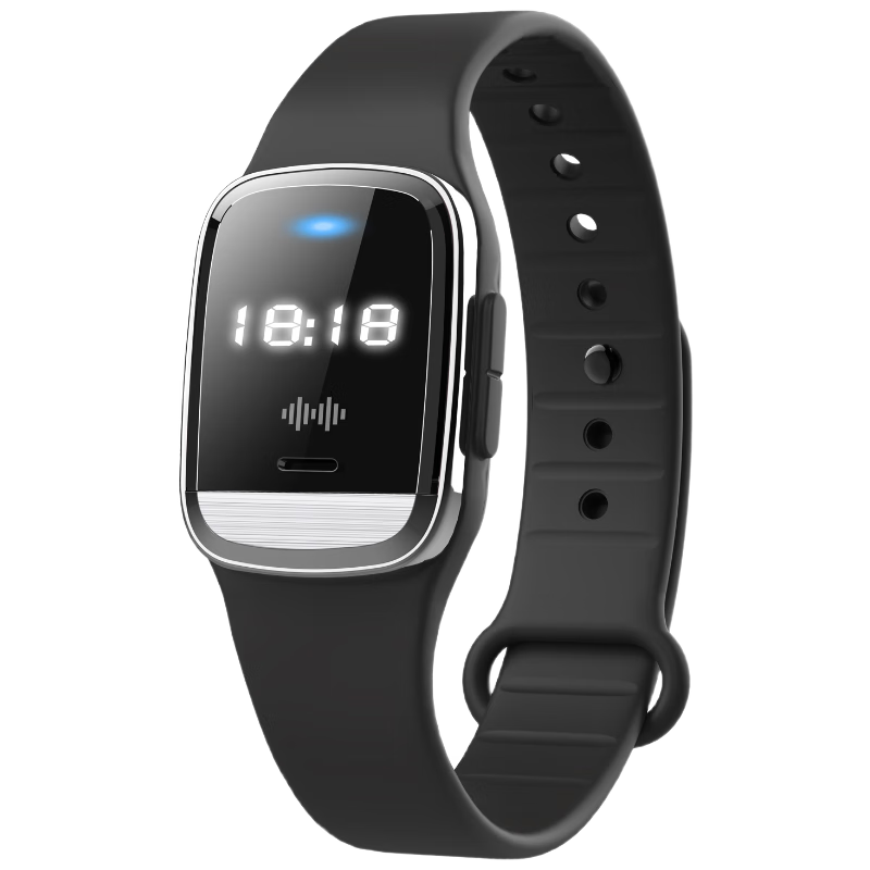BAIGE Wireless Anti-Static Wristband Silicone Anti-Static Bracelet Black