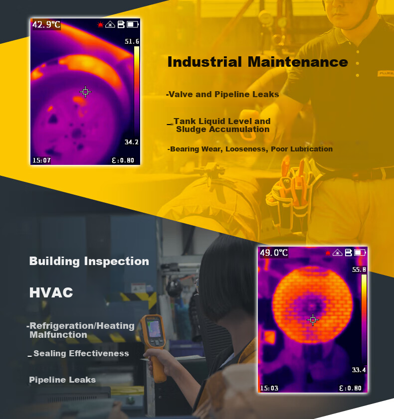 FLUKE VT06/CN Portable Infrared Thermal Imager, Visible Infrared Temperature Measurement Device, -20°C to 400°C Range 8