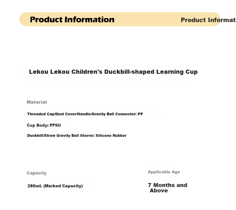 LOCK&LOCK Baby Sippy Cup for 6 Months And Above, PPSU with Scale, Straw Bottle for Drinking Water 15