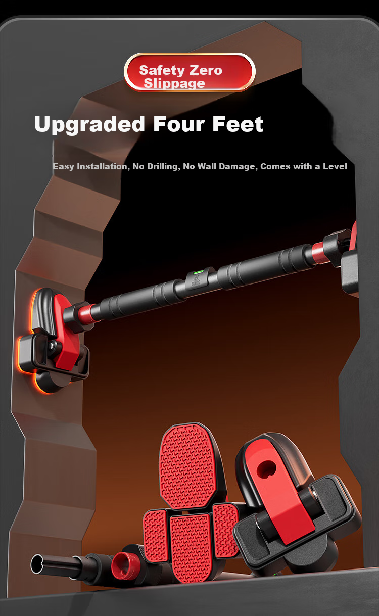 Peak Indoor Pull-Up Bar Fitness Equipment Exercise Hanging Bar Home Use Children Adults No-Drill Floor-Standing 2