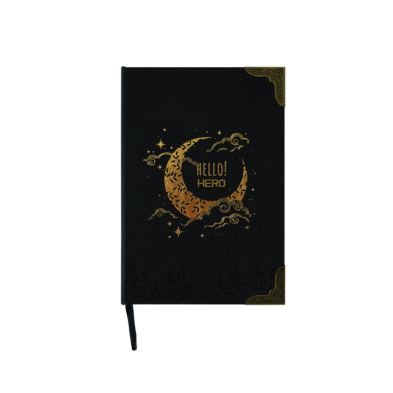 HERO New A5 Business Notebook Thickened Hard Cover Soft Leather Simple High-End Gift Meeting Portable Office Stationery Lined Detachable Diary Journal Binder