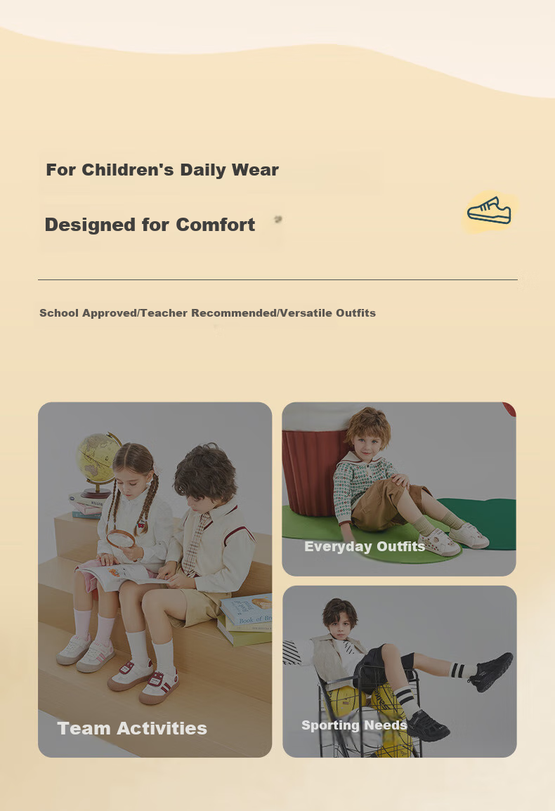 TARANIS Children's Canvas Shoes for Boys And Girls, Kindergarten White Sneakers with Soft Soles for Indoor And Outdoor Sports, White Color Size 25 2