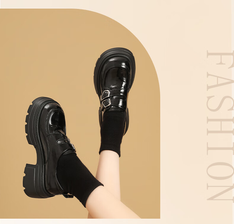 DAPHNE Platform Loafers Women 2025 New Autumn British Style Small Leather Shoes High Heels 3