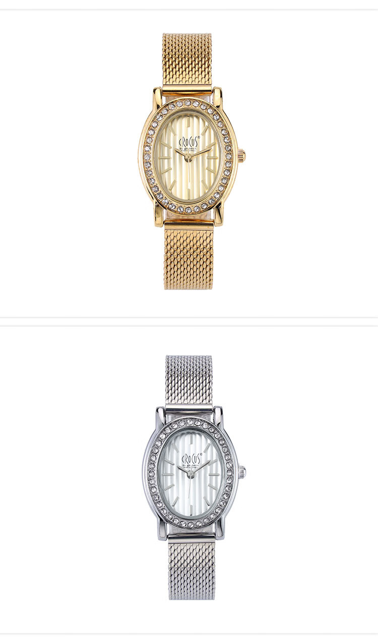 CROCUS BY GK BECK Women's Minimalist Steel Band Mechanical Watch Luxury Quartz Watch Gift for Christmas New Year 4