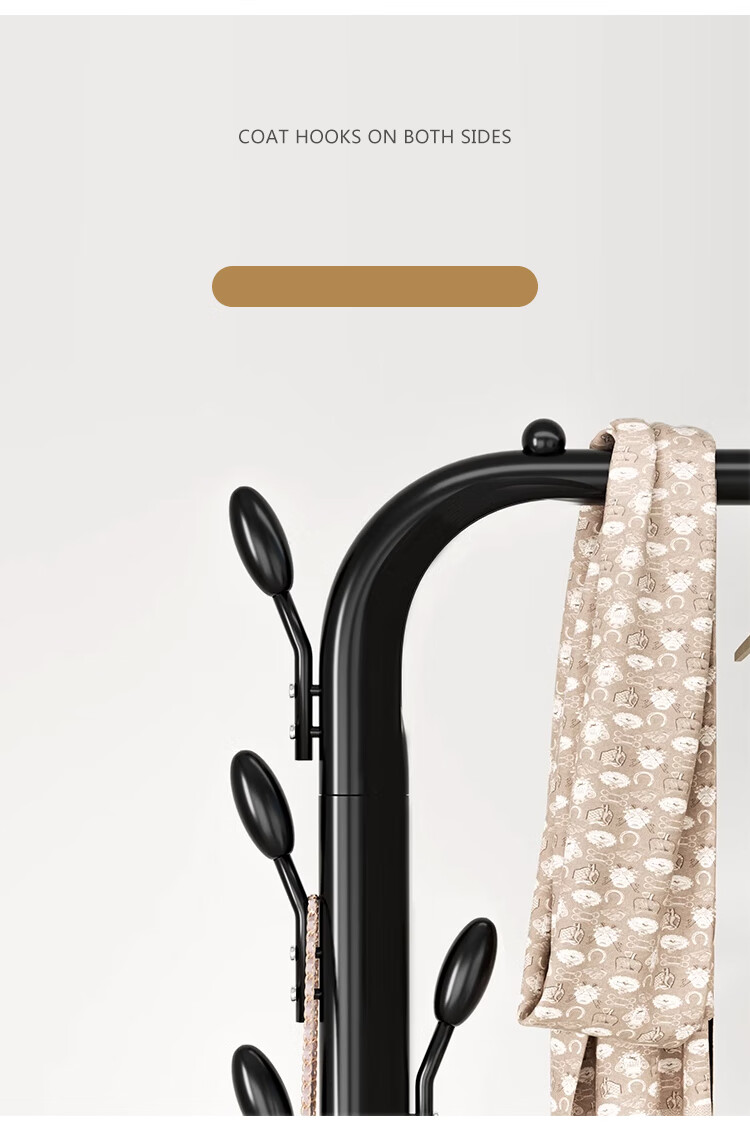 Huakaizhixing Clothes Drying Rack, Floor-Standing Drying Pole, Indoor Clothes Hanger, Balcony And Bedroom Drying Rack, Clothes Stand, YJ98 White, 1.5 Meters 10