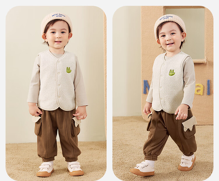 Minibala Unisex Lamb Plush Thickened Fleece Jacket 2025 Fall 9
