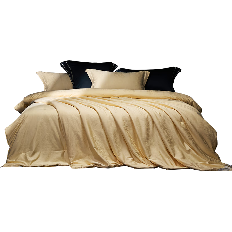 Mercury Home Textiles Silk Quilt Golden Cocoon Mulberry Silk Quilt Winter Double Quilt 2-in-1 Quilt Core Approx. 8.8 lbs 220×240cm