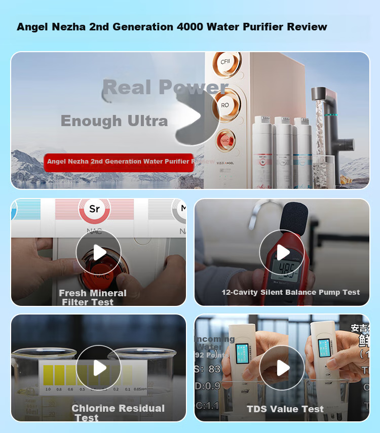 Anjier Household Water Purifier Nezha 2.0 Real Mineral Water 4000 Under-Sink Dedicated Water Purification Machine RO Membrane Reverse Osmosis 1600G Mineral Water J3675-ROC210 2