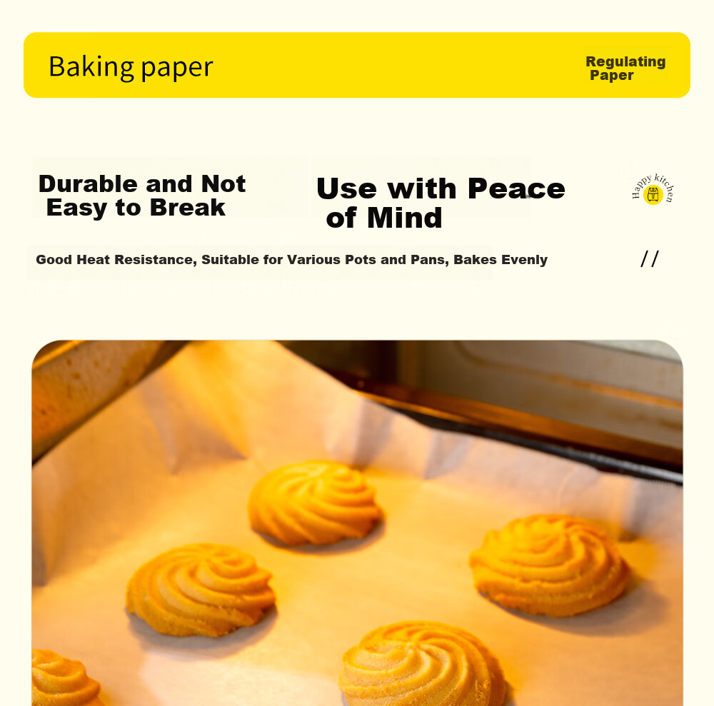 Kaulus Silicone Paper, 60 Meters * 30cm, for Oven Baking Trays, Meat Grilling, Air Fryer, Barbecue, Cake Baking 8