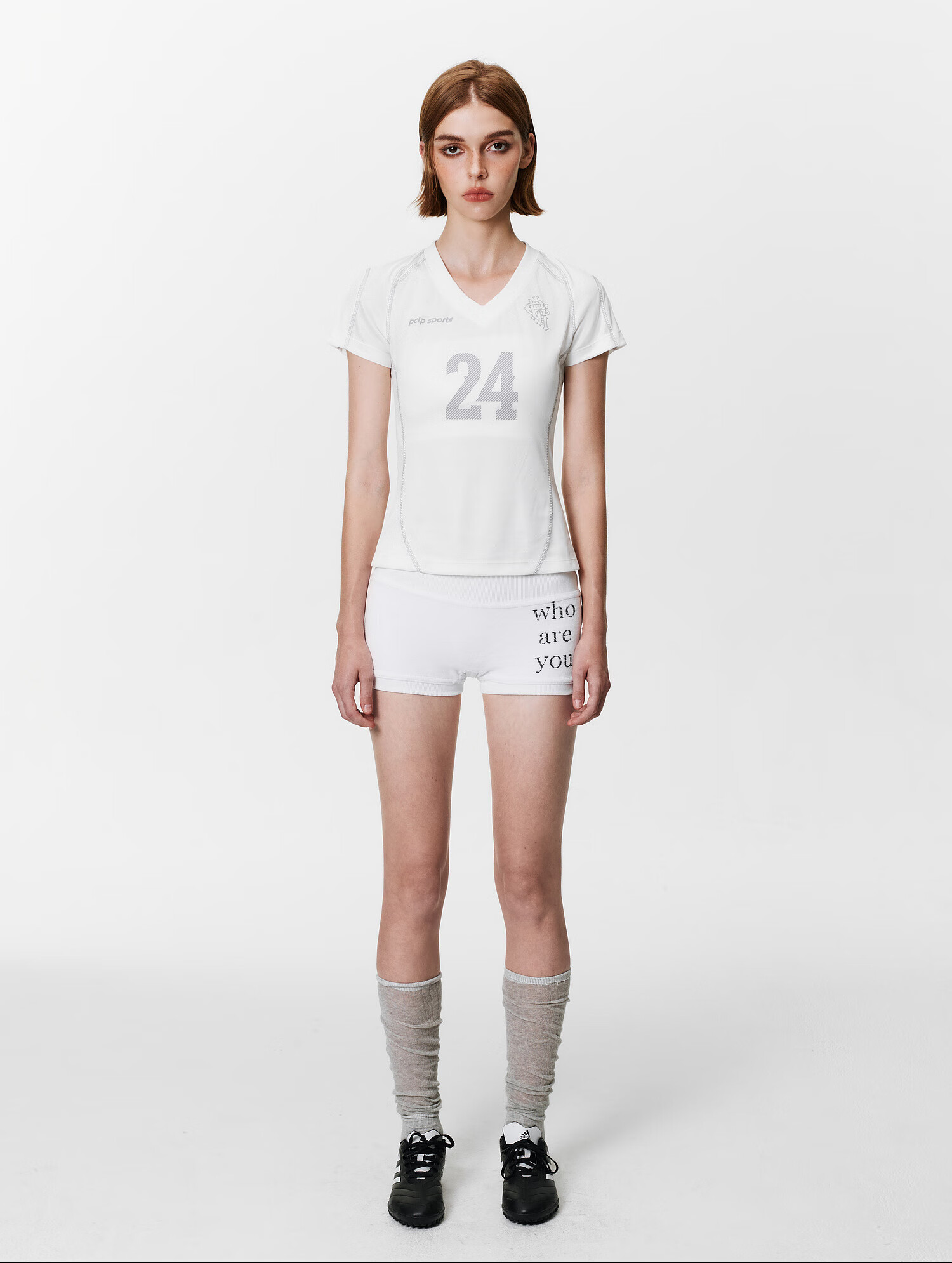 PCLP V-Neck Digital Football Short Sleeve Summer Slim Fit American Sports T-Shirt for Women Blue S 9