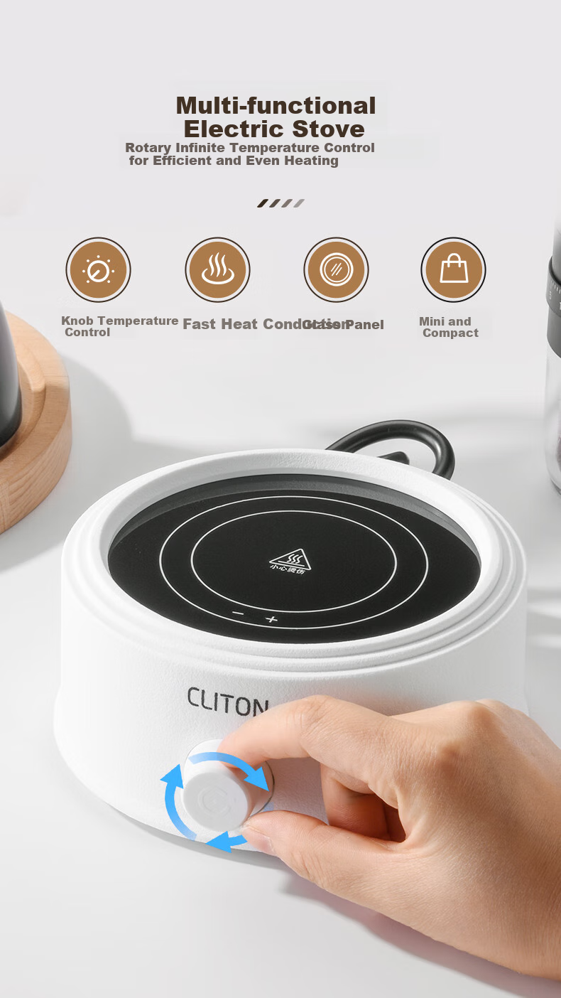 CLITON Pour-Over Coffee Maker Gift Box Set with Electric Coffee Grinder, Portable Coffee Machine for Italian Espresso And Mocha 10