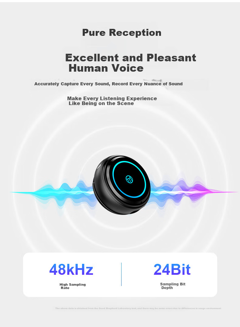 Haomuren Wireless Lavalier Microphone M9, Live Streaming Equipment for Streamers, TikTok Karaoke Interview Recording Microphone, Outdoor Professional Noise-Cancelling Mic, Button Microphone for Short Video Vlog 7