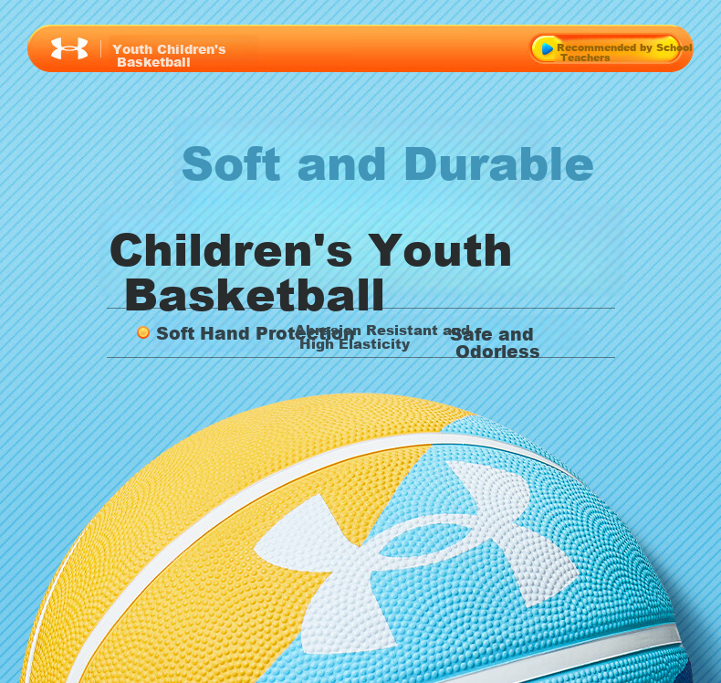 Under Armour Basketball, for Adults And Middle School Students, Training-Specific, Indoor And Outdoor Use, Non-Slip, Size 7 Basketball 1
