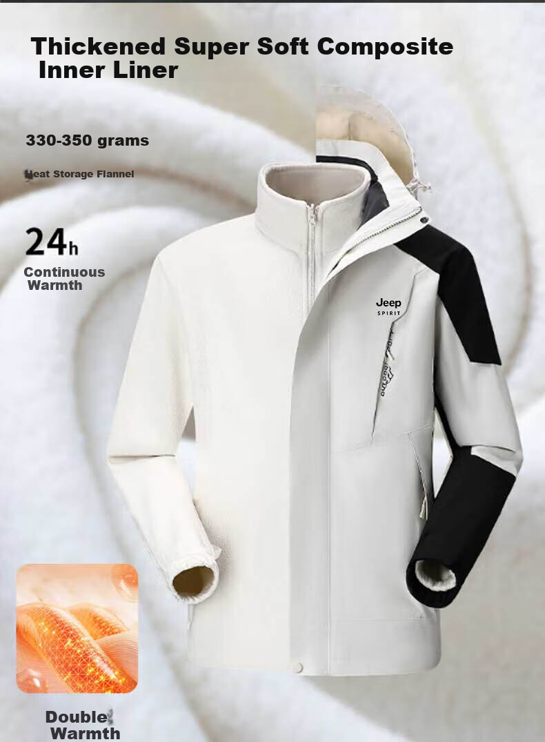 JEEP SPIRIT Windbreaker Jacket for Men And Women, Spring And Autumn Outerwear, Outdoor Windproof Coat, Warm Windbreaker 4