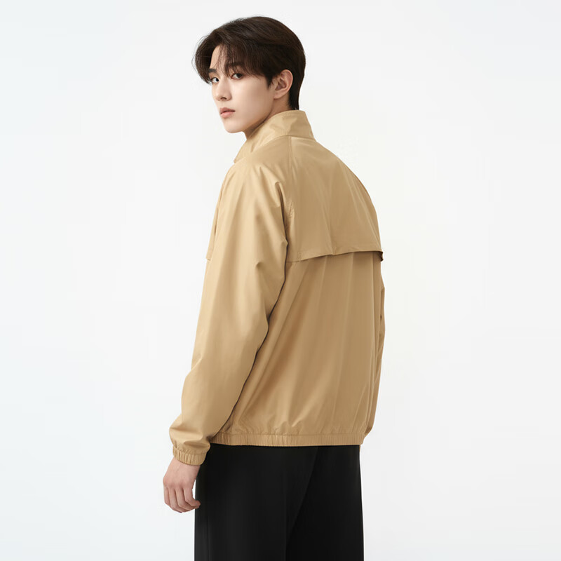 NIKE Men's Woven Jacket, Trendy And Fashionable, Casual Versatile HV1140-297 Beige Brown, 2XL