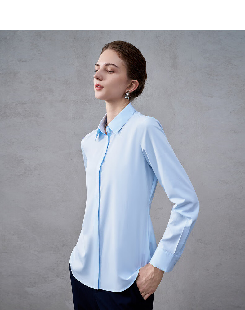 G2000 Women's Long Sleeve Shirt with Bowknot/Modal Stretch, Same Style as Department Store, Suitable for All Seasons 2