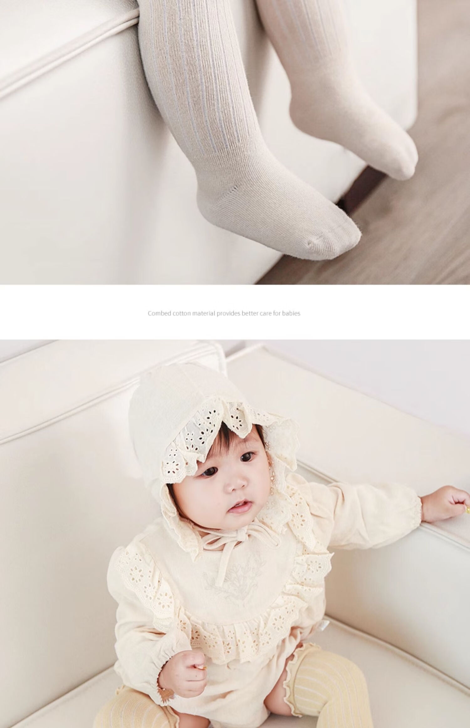 JOYNCLEON Baby Knee-High Socks, Infant Socks for Spring And Autumn, 0-3 Months Newborn Over-Knee Cotton Socks, Jyf201006 12