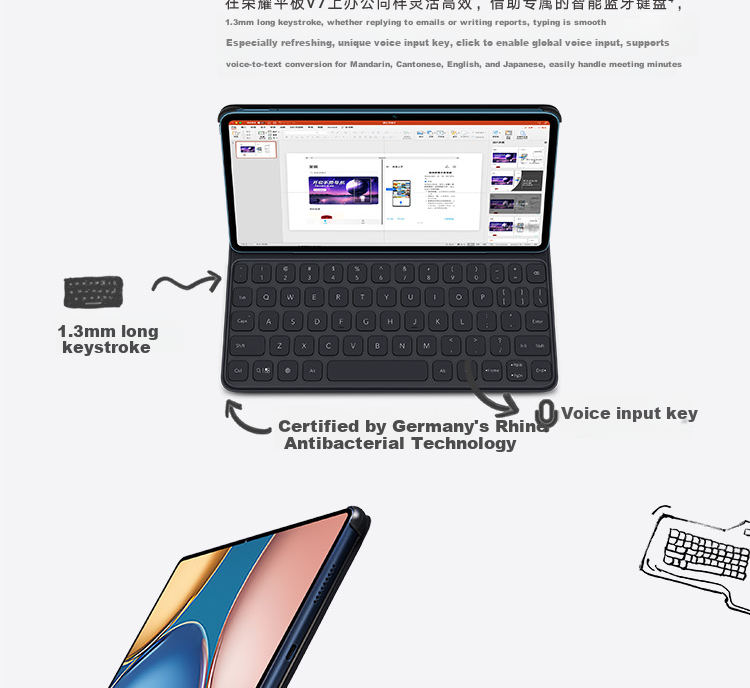 HONOR Tablet V7, High Refresh Rate Eye Protection, 10.4-Inch Full Screen, Multi-Screen Collaboration, Card Slot, Business Entertainment Learning Tablet Computer, 6GB+128GB, Titanium Silver, 5G Versio 11