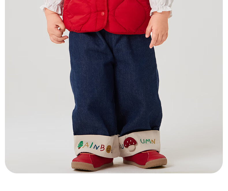 October Crystal Children's Down Vest Winter Baby Boys and Girls Down Jacket Vest Baby Waistcoat 7