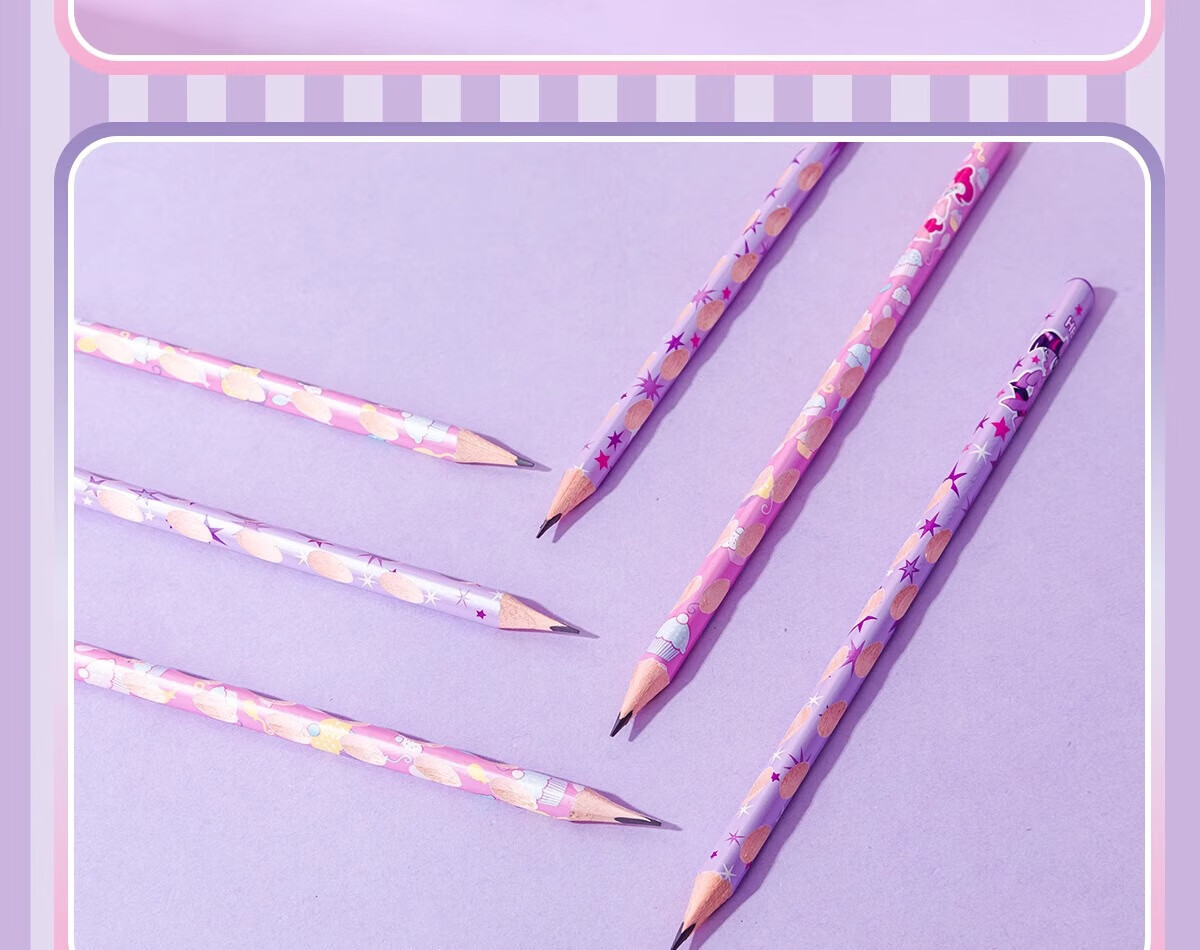 IiGEN HB Triangular Natural Wood Pencil Easy Grip Exam Writing Drawing Coloring Posture Correction Pencil for Children Primary School Handwriting Practice Back to School Gift Box 18