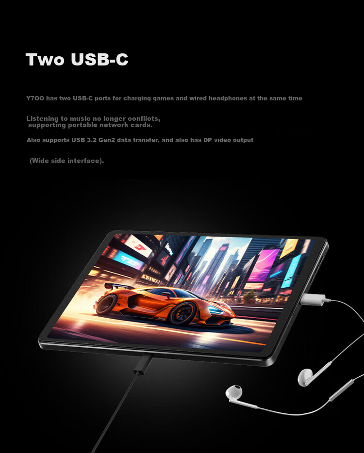 Lenovo Legion Y900 13-inch Snapdragon 8 Gen 2 Full-Screen Gaming Entertainment Learning WIFI 8GB+256GB L-CN Black 10
