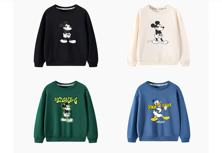 Disney Baby Children's Sweatshirt Long Sleeve Top for Boys and Girls, Dark Blue, Size 100 3