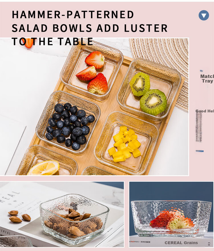 QINGPINGGUO Mid-Autumn Festival And National Day Fruit Plate with Compartments, Dried Fruit Plate, Home Use Candy Snack Dish, Four-Compartment Holiday Gift Box Set 9