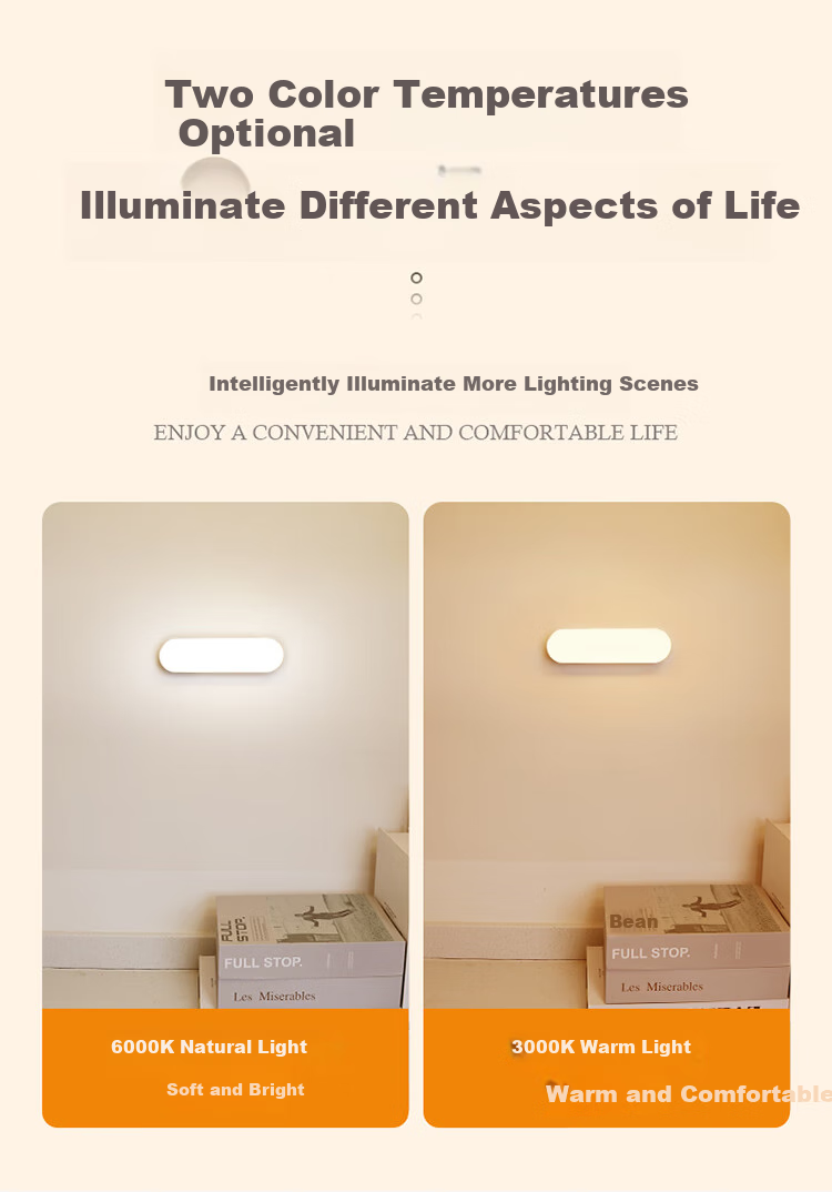 Heart Lock Motion Sensor Light, Turn On When People Approach, Turn Off When They Leave, Rechargeable Night Light, Bedroom Bedside Lamp, Baby Feeding Eye Protection, Magnetic Night Light 7