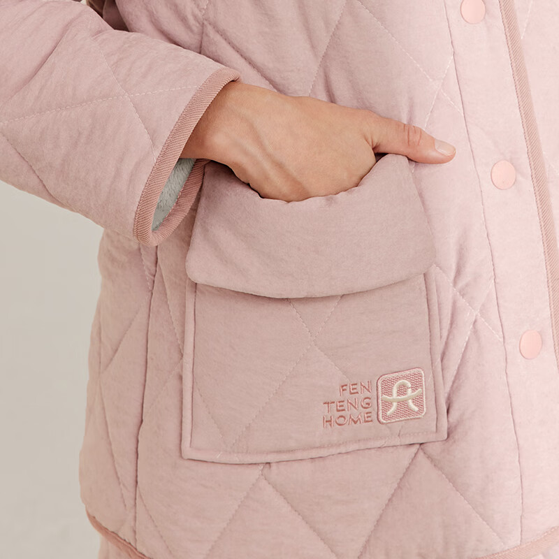 Fenteng Couple's Pajamas, Winter 2026 New Style, Fleece-Lined Three-Layer Thickened, Anti-Static Quilted Warm Women's And Men's Home Wear Set