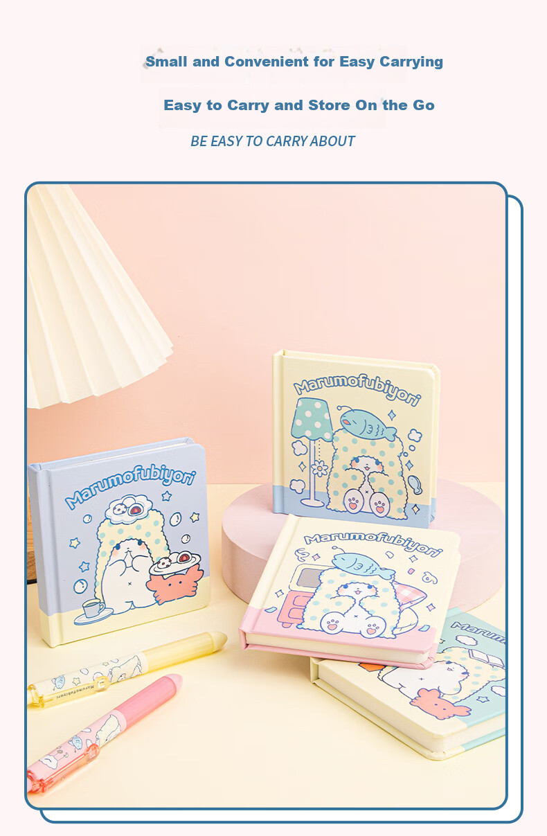 GuangBo X Sanrio Plush Bear Series Square Pocket Notebook, Journal, Diary, 98*98mm/80 Sheets Mixed Colors SL941017 6