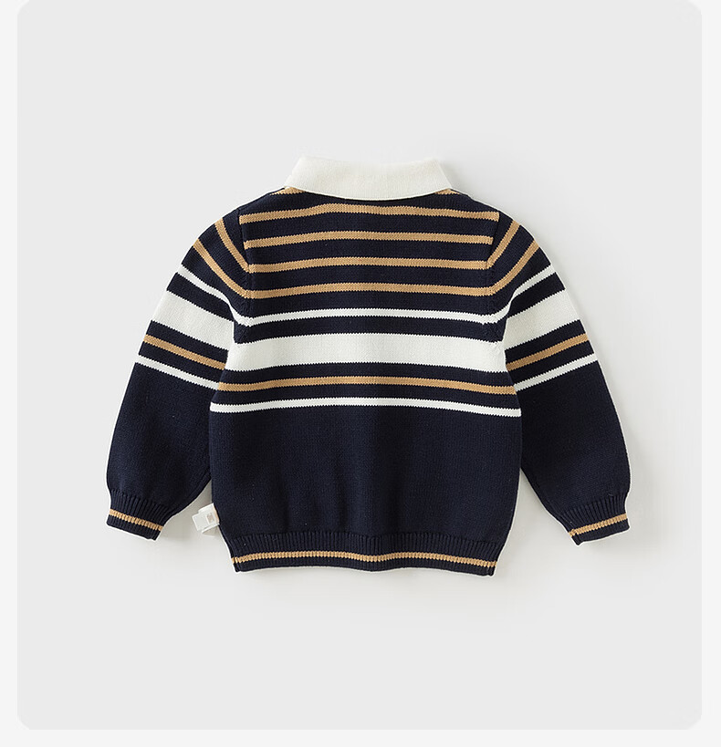 David Bella Kids Cotton Sweater Boys Academy Style Pullover Knitwear Autumn Top for Older Children 4