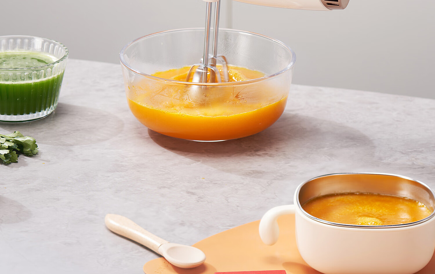 Shunran Electric Egg Beater Handheld Mixer 350W High Power 4-Beater Cake Baking Tool SR-1835 7