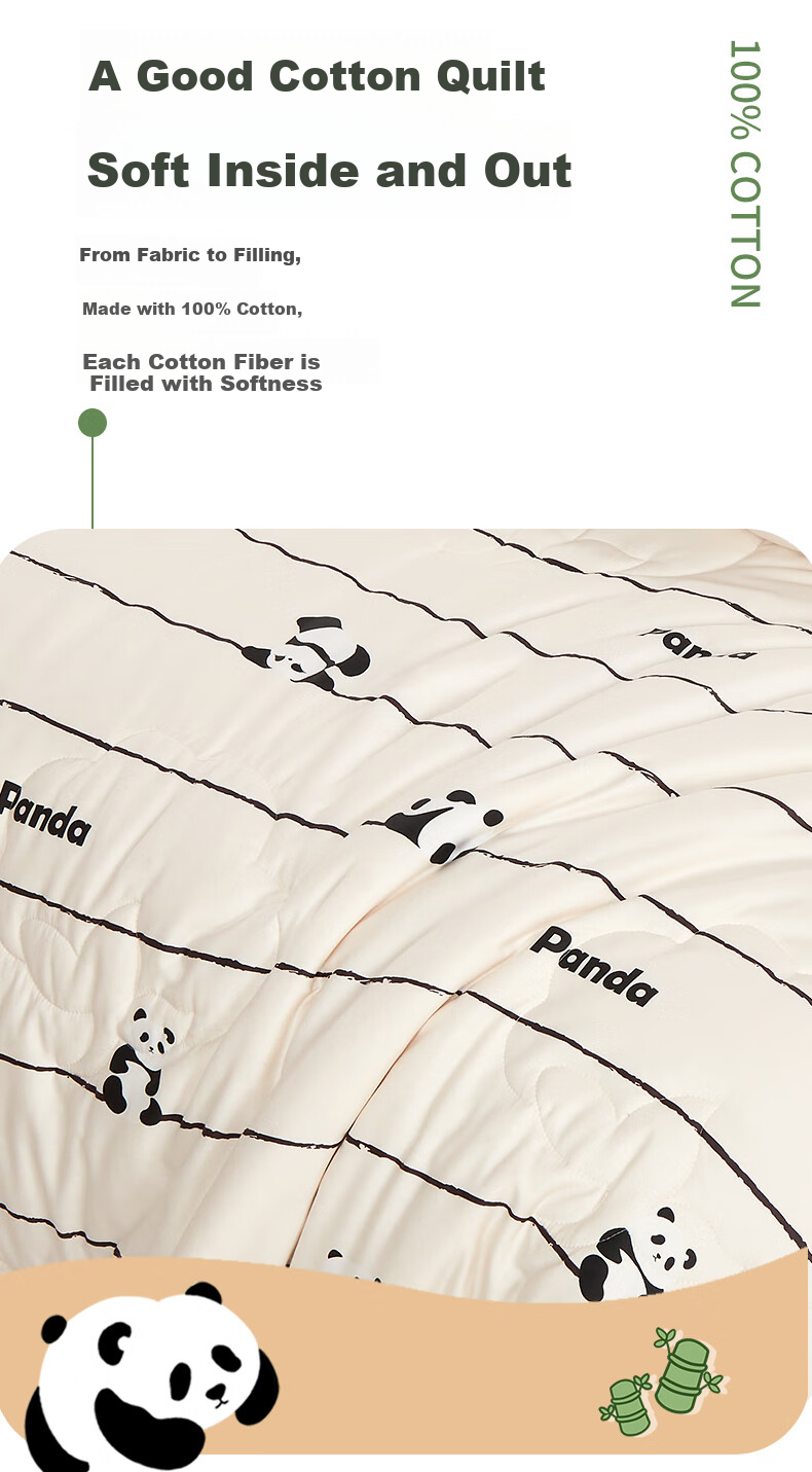 Fuannaertong Quilt, 100% Cotton, Children's Comforter, Student Dormitory Spring And Autumn All-Season Quilt, 152*210cm 3