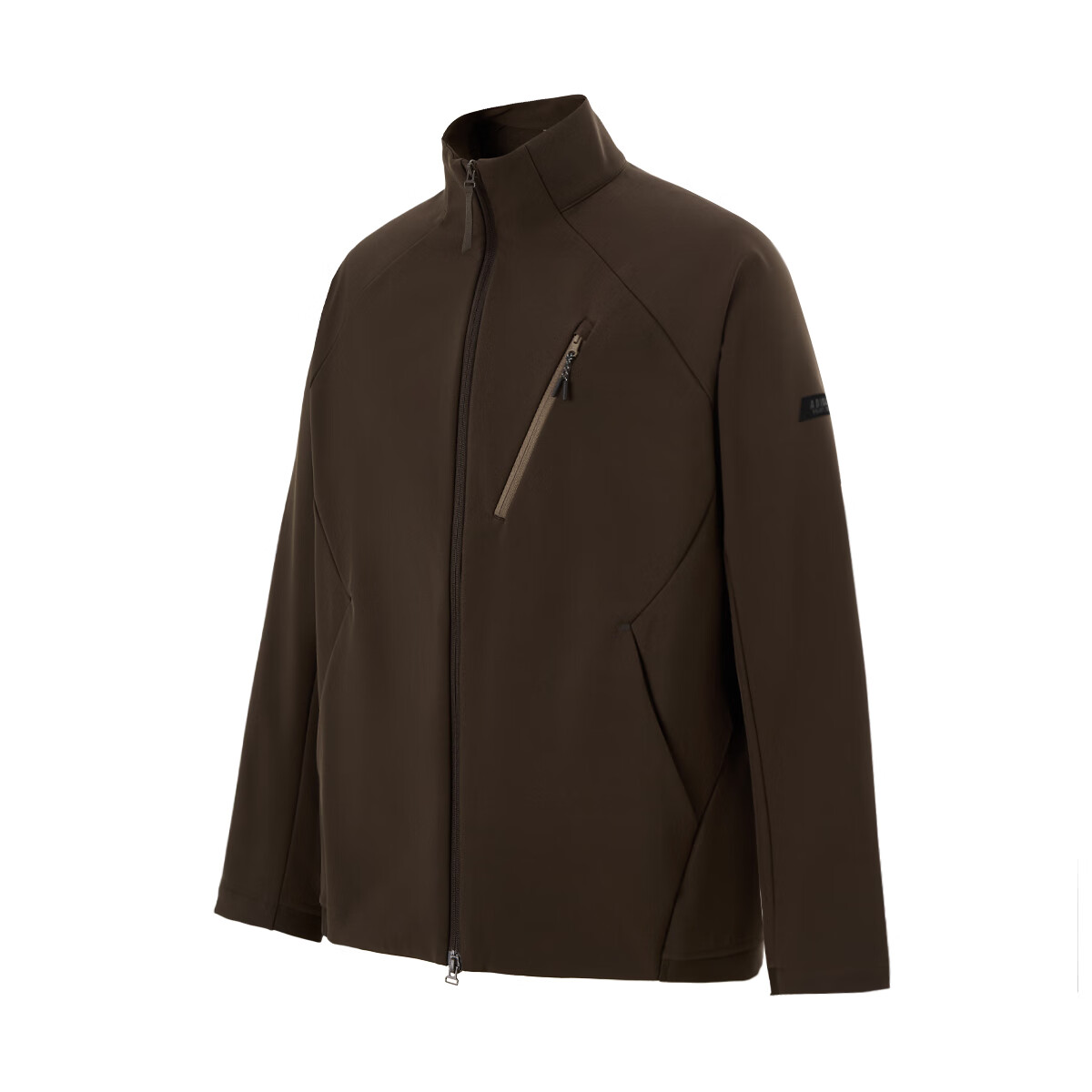 Adidas Men's Trendy Training Running Stand-Collar Casual Sports Jacket KG8972, Dark Brown, Size S 1