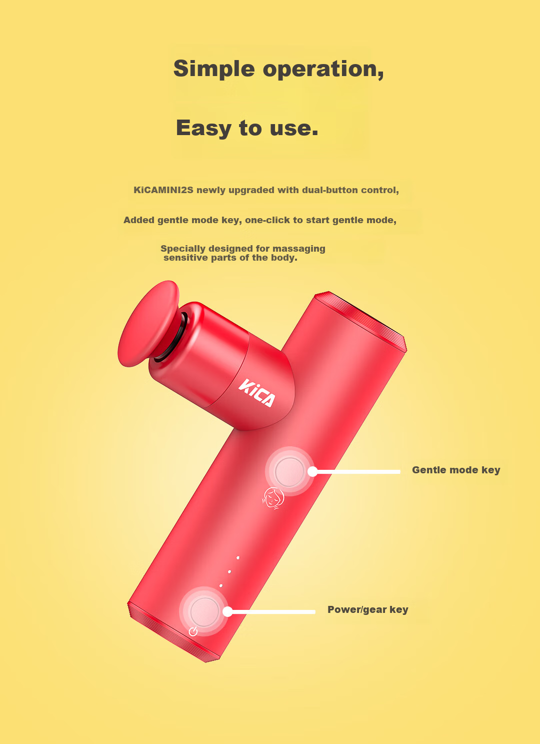 KICA Mini Massage Gun, Muscle Massager, Professional Portable Massage Gun for Sports And Fitness, Neck Massager, Black 10